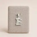 Dije Letra Inicial en Plata 925
