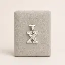Dije Letra Inicial en Plata 925