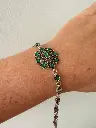Pulsera plata quemada cristales verdes marquesita.webp