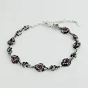 PULSERA PLATA QUEMADA MAGENTA.webp