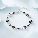 PULSERA PLATA QUEMADA CRISTALES VIOLETAS.webp