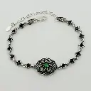 PULSERA PLATA QUEMADA VERDE.webp