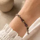 pulsera plata quemada marquesitas circones rojo.webp