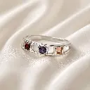 Anillo en Plata ley 925 circones colores geometricos.webp