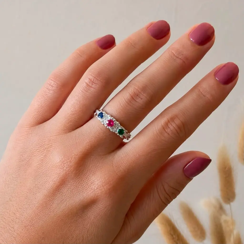 ANILLO PLATA LEY 925 CRISTALES COLORES.webp