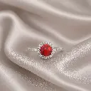 ANILLO PLATA LEY 925 PIEDRA ROJA MARMOL.webp