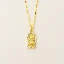 [G-CDD-231] Cadena en rodinado gold cadena especial dije microcirconia virgen Guadalupe.webp