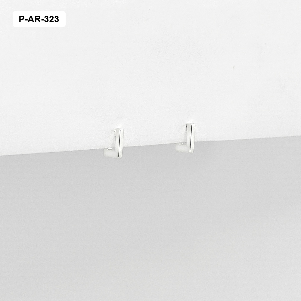 *ARETE PLATA 925 CUADRADO 8MM