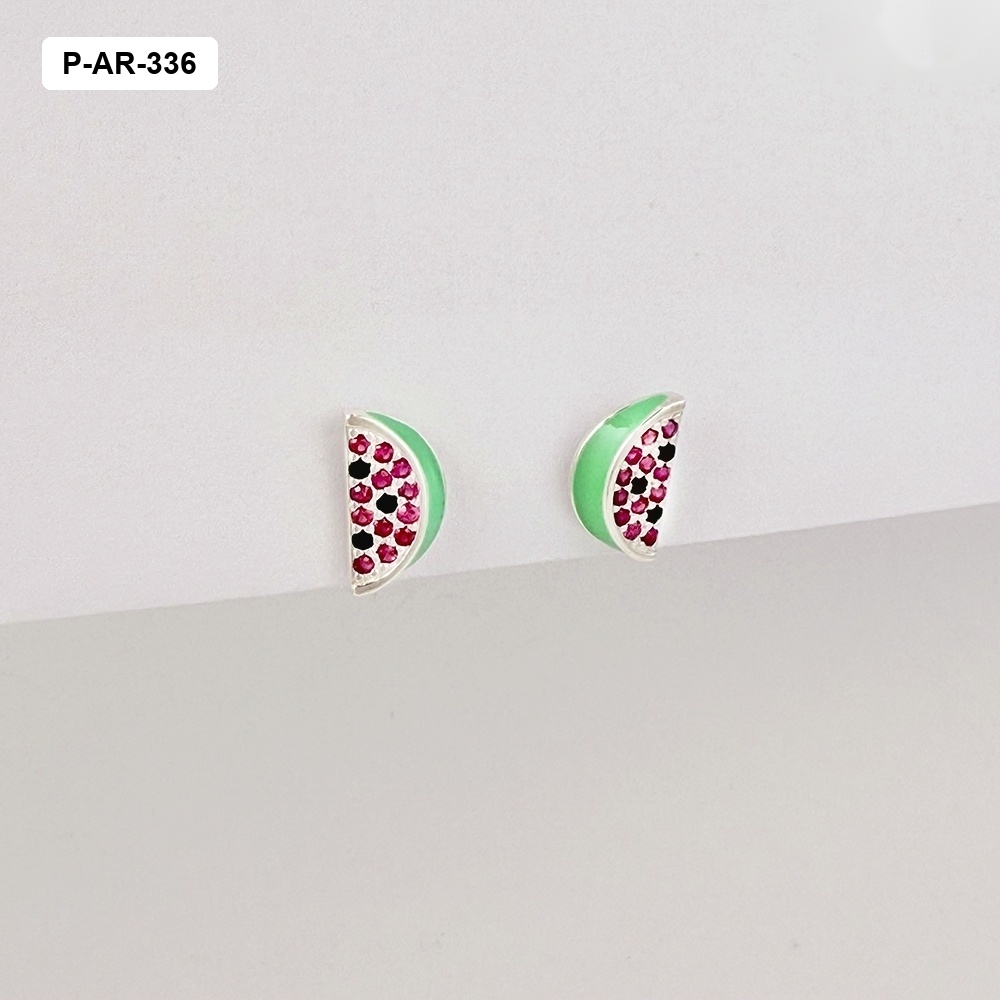 *TOPOS EN PLATA LEY 925 SANDIA MICROCIRCONES