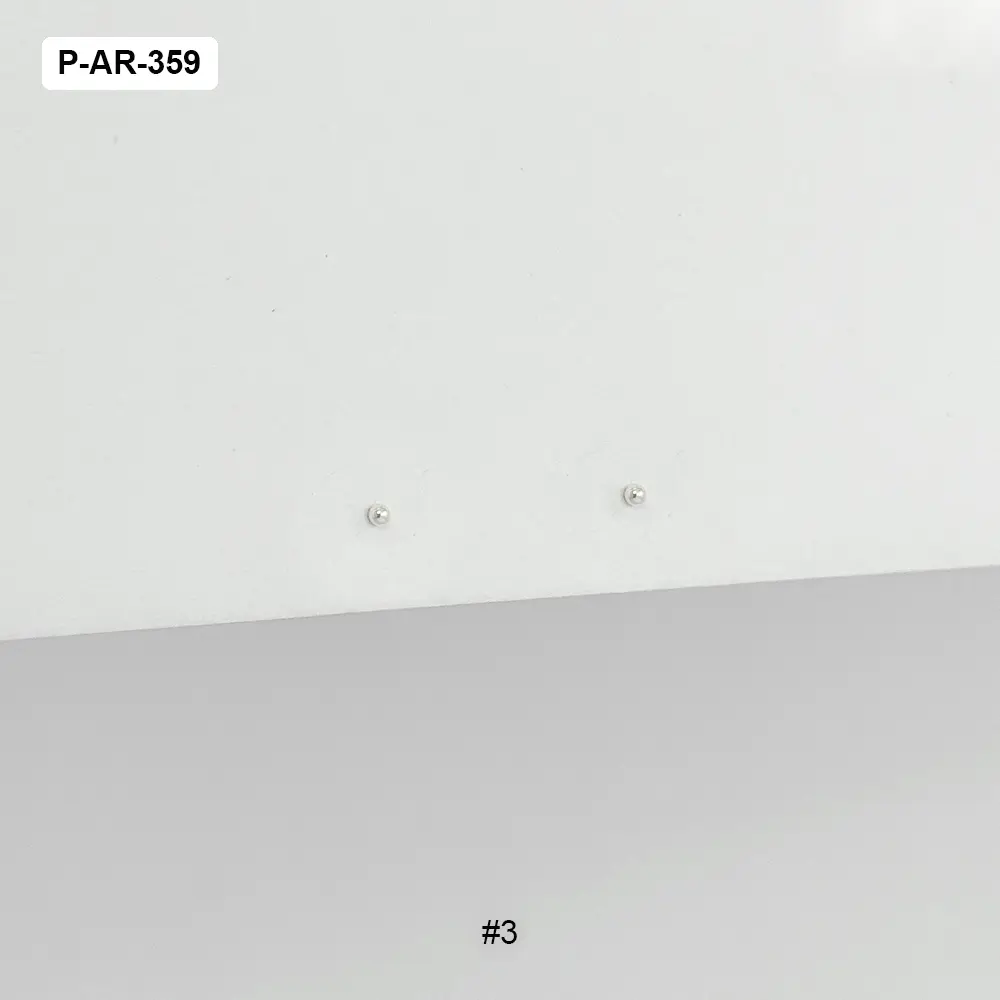 *TOPO EN PLATA LEY 925 BOLA #3