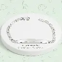 Pulsera en plata ley 925 esclava placa 4.5 cm para niños tejido cartier escalera 14cm