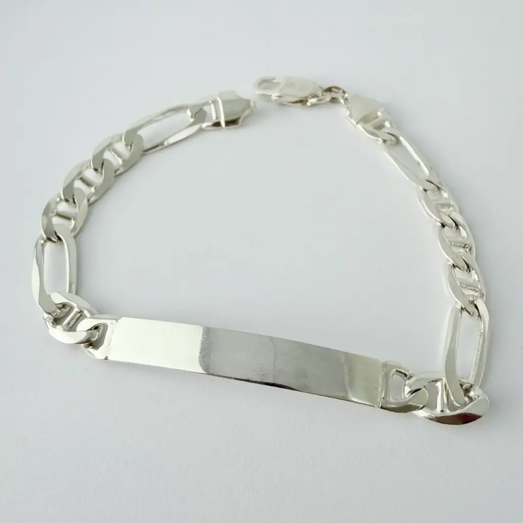 Pulsera en plata ley 925 esclava cartier gruesa 23 cm
