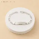 Pulsera en plata ley 925 esclava para niños tejido cartier 14cm