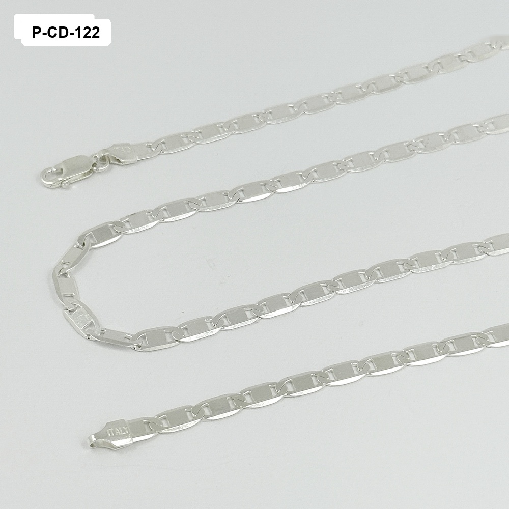 *CADENA PLATA 925 TEJIDO PLANO 5MM 55 CM
