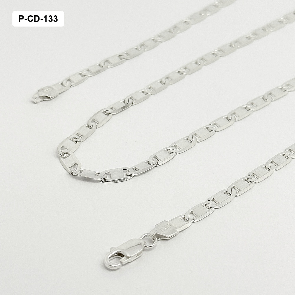 *CADENA PLATA 925 TEJIDO PLANO 5MM 65 CM