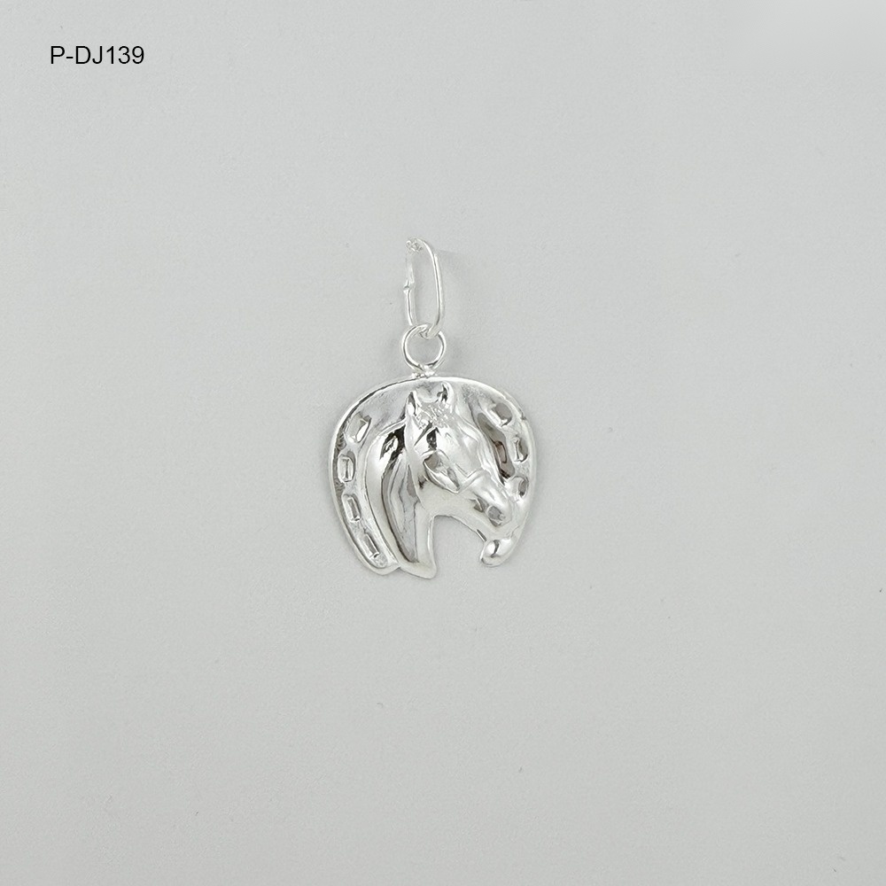 *DIJE PLATA 925 HERRADURA CABALLO 2 CM