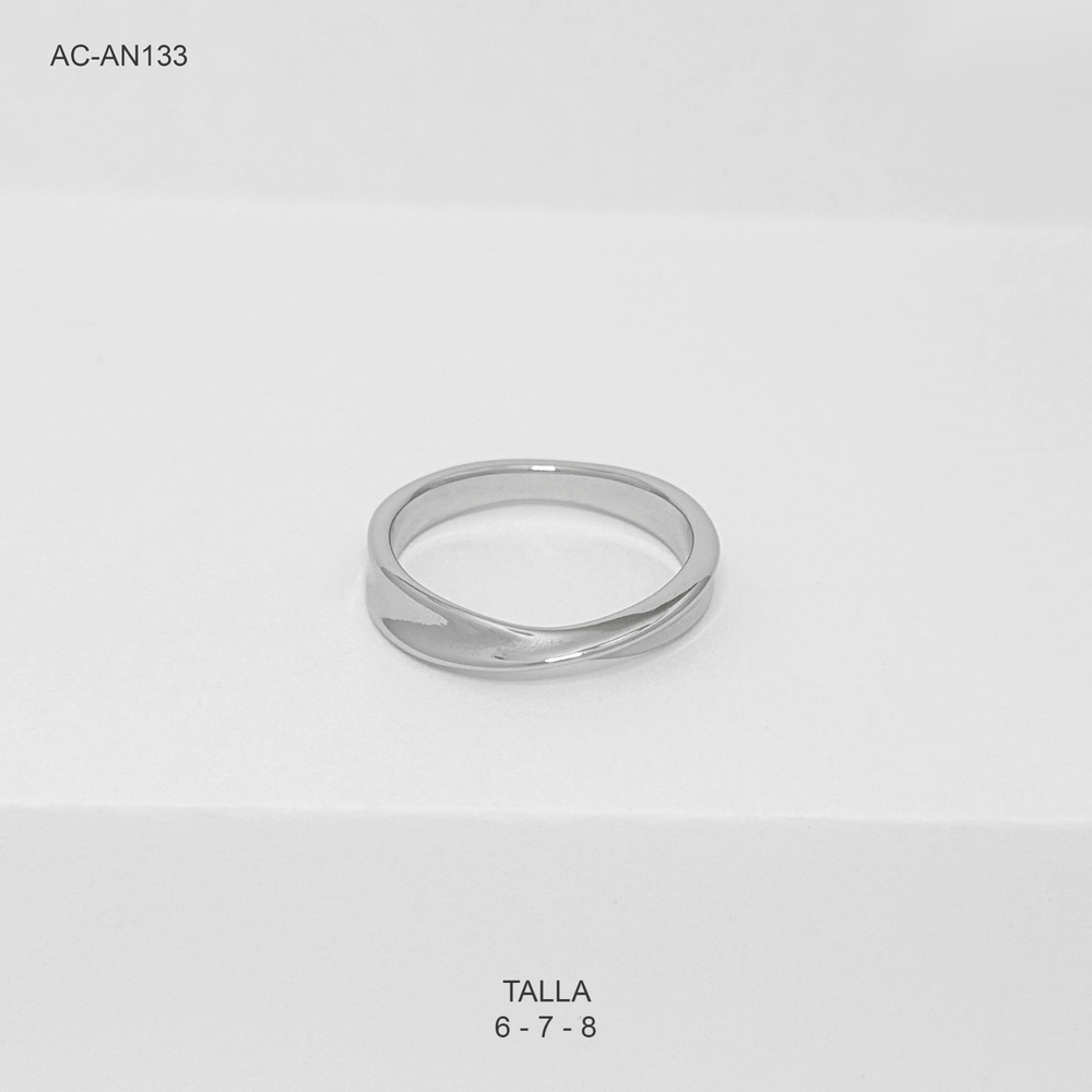 *ANILLO EN ACERO SILVER ARO