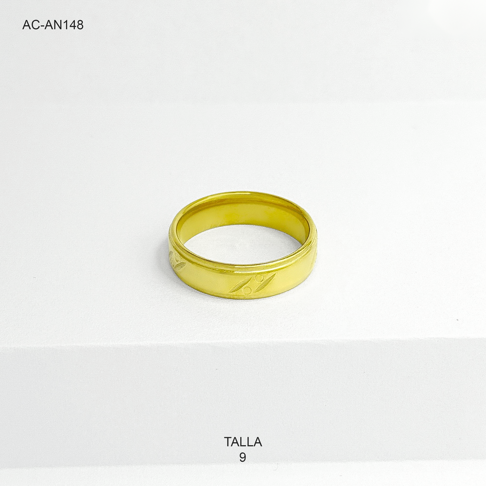 Anillo en acero multicolores argolla básica surtida