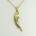 *CADENA CON DIJE EN ACERO GOLD / SILVER PISTOLAS 60 CM