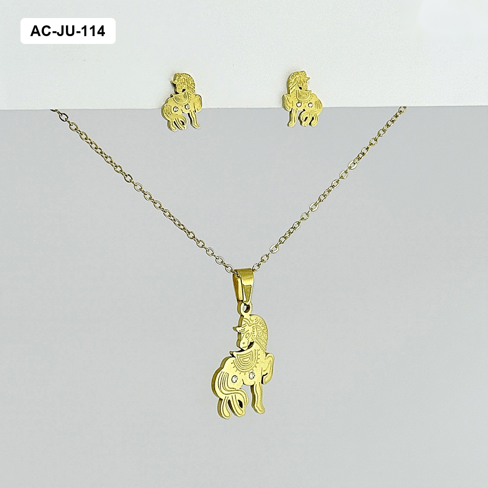 Juego acero gold pony