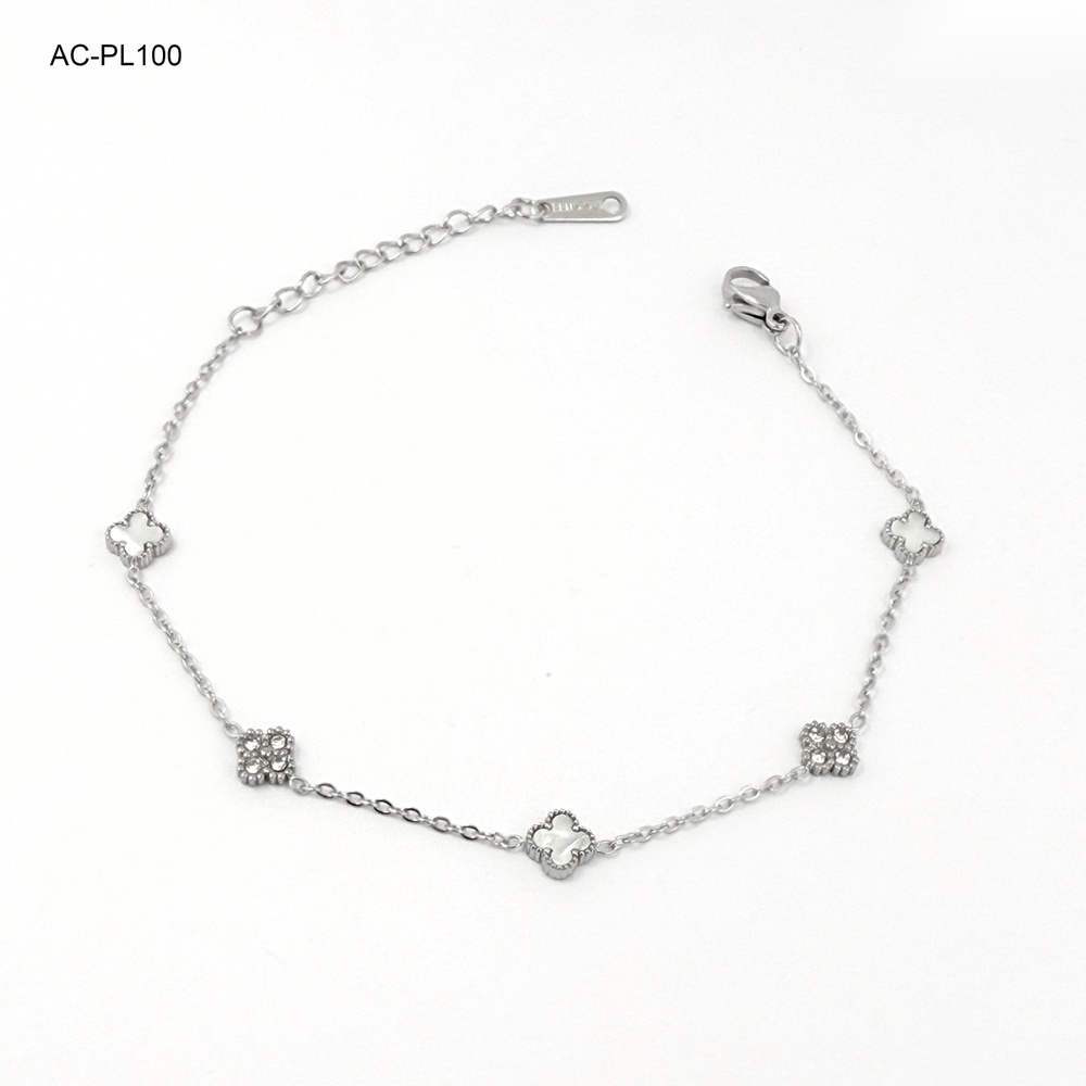 *PULSERA EN ACERO SILVER VAN CLEEF