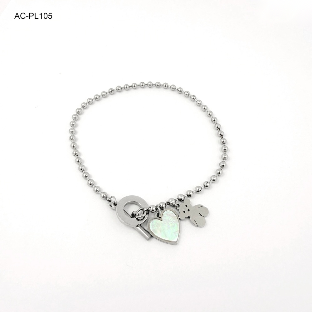 *PULSERA EN ACERO SILVER TOUS CORAZÓN