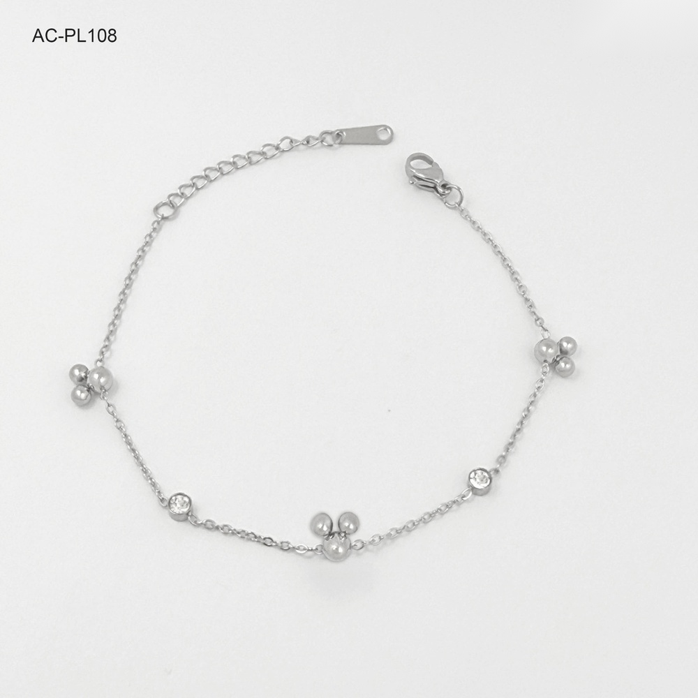 Pulsera en acero silver mickey