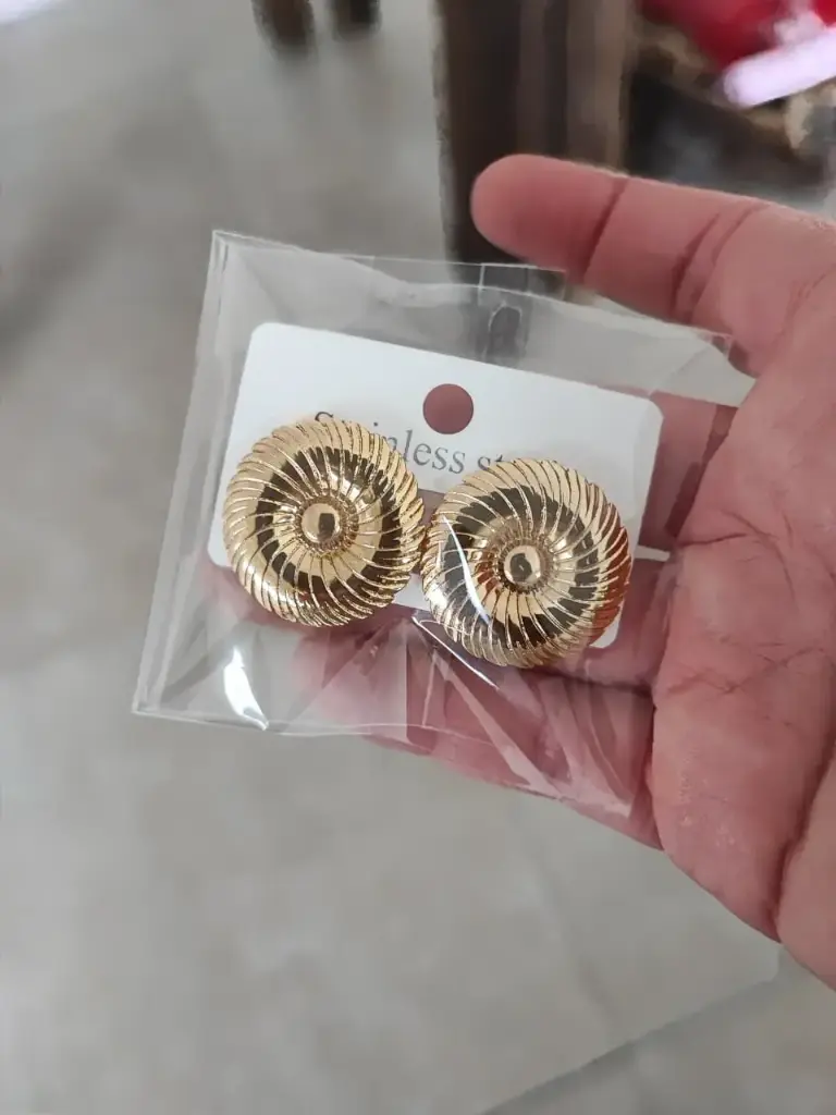 Maxi topo en acero gold lagrimas