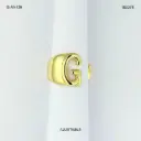 *ANILLOS GOLD INICIALES RODINADOS