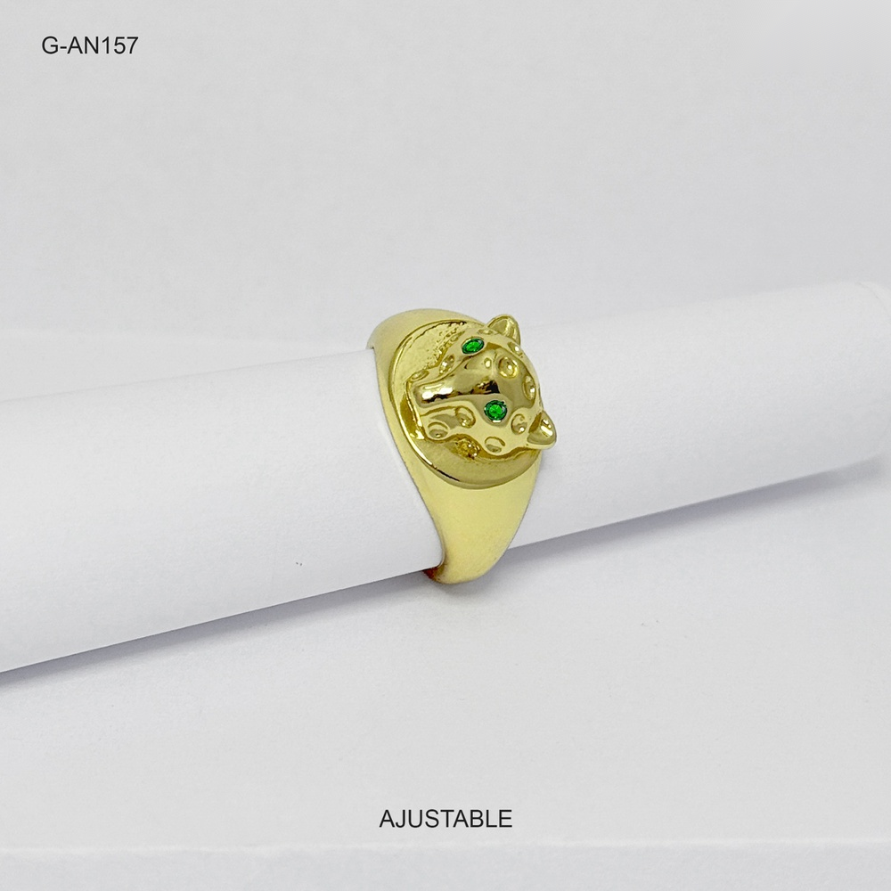*ANILLO GOLD PANTERA  RODINADO