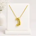 Cadena dijes  gold letras maxichunky rodinado