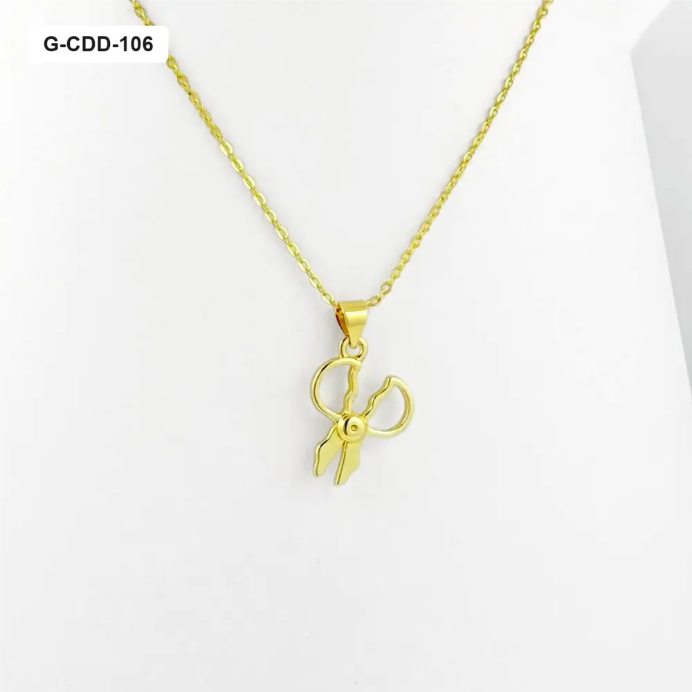 Cadenas en rodinado gold tijeras