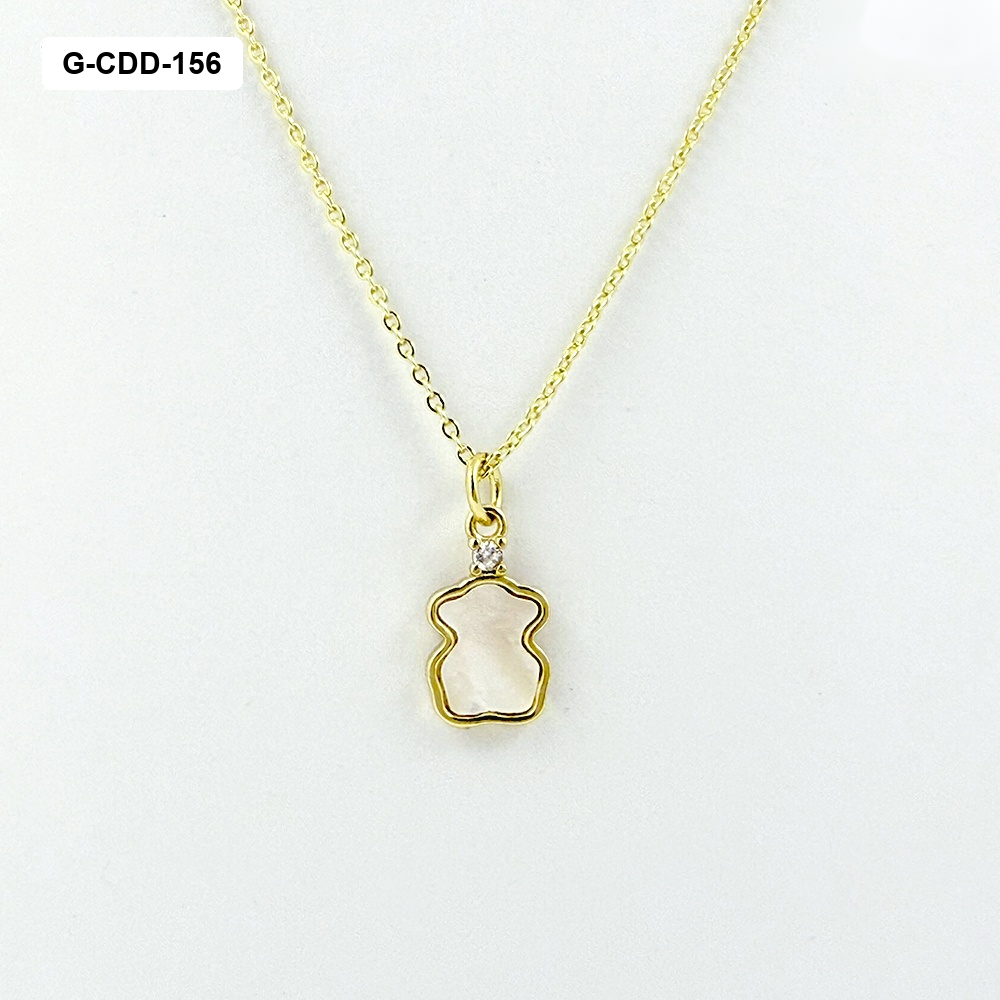 Collar en rodinado gold dije tous carey