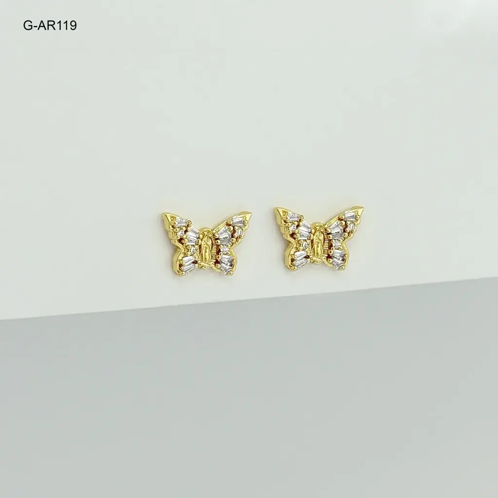 *ARETE GOLDFILLED GOLD TOPO CIRCON BLANCO