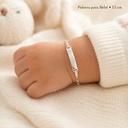 Pulsera en plata ley 925 esclava cartier bebé 13 cm