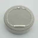 Pulsera esclava en Plata ley 925 tejido cartier escalera / 21 cm