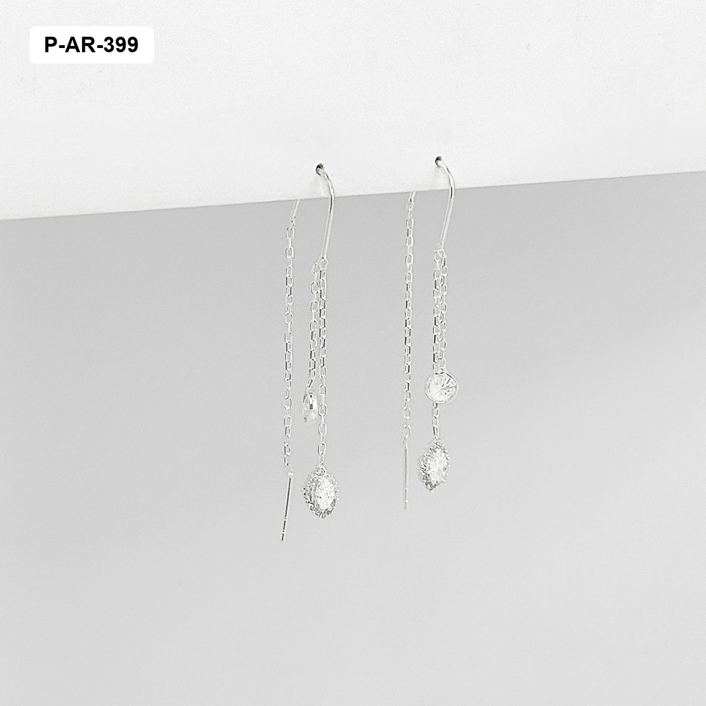 Aretes en plata ley 925 sistema pasar surtidos