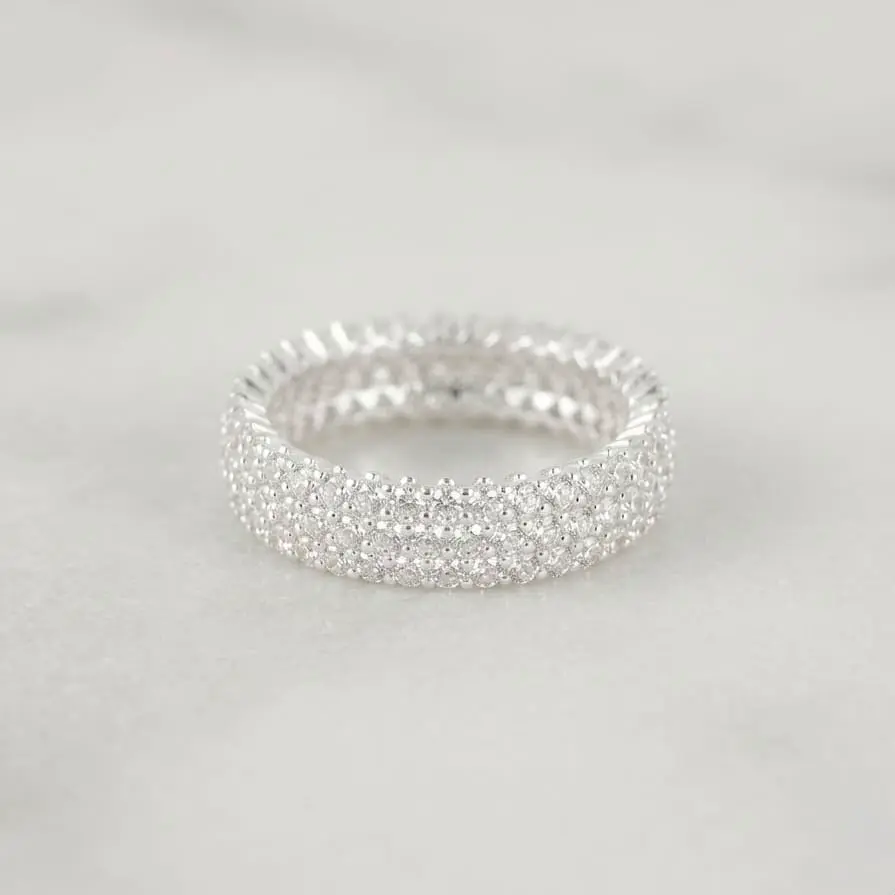 Anillo en plata ley 925 thai aro enjoyado 5mm