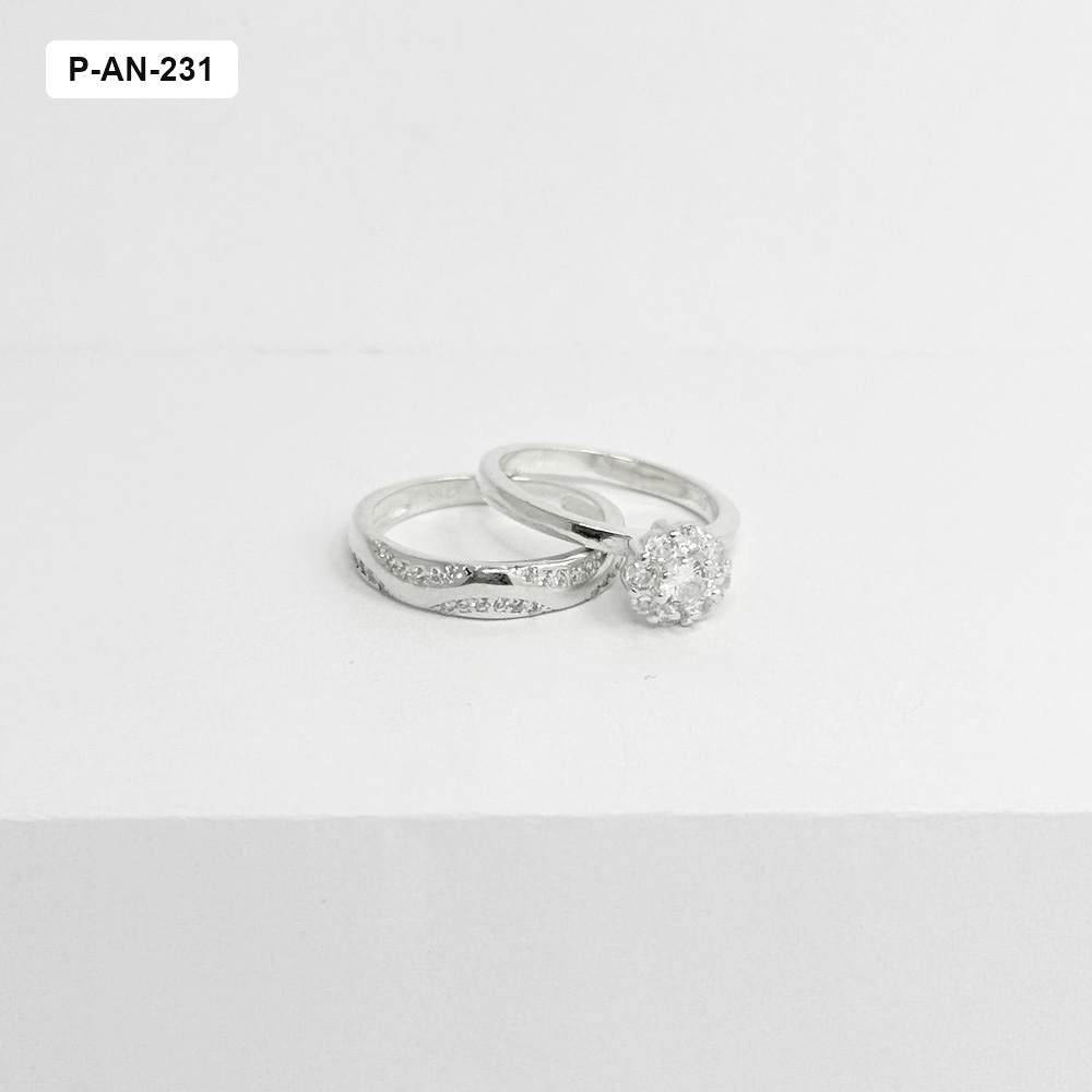 *ANILLO PLATA LEY 925 PISARGOLLA SET X 2 