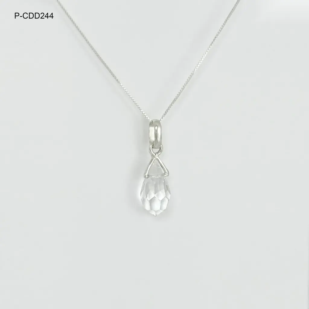 *P-CDD-244 EN PLATA LEY 925 CUARZO NATURAL