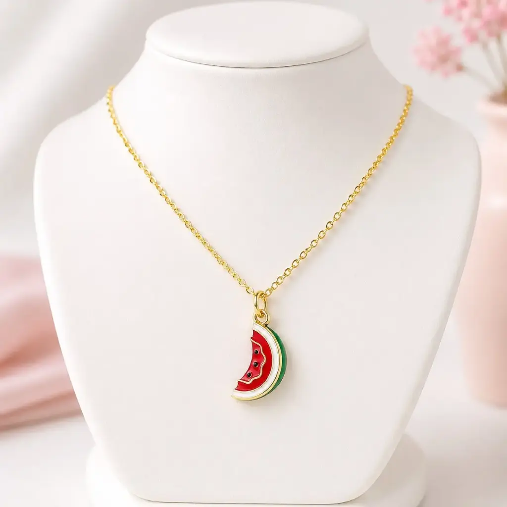 Collar en rodinado gold sandia