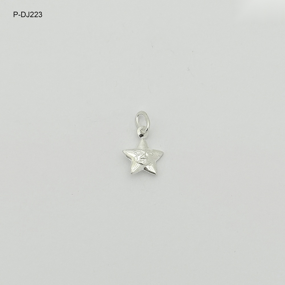 *DIJE EN PLATA LEY 925 ESTRELLA CARITA FELIZ