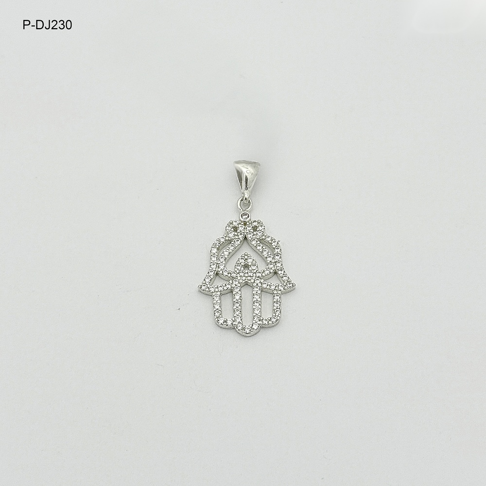 Dije en plata ley 925 manito microcircones