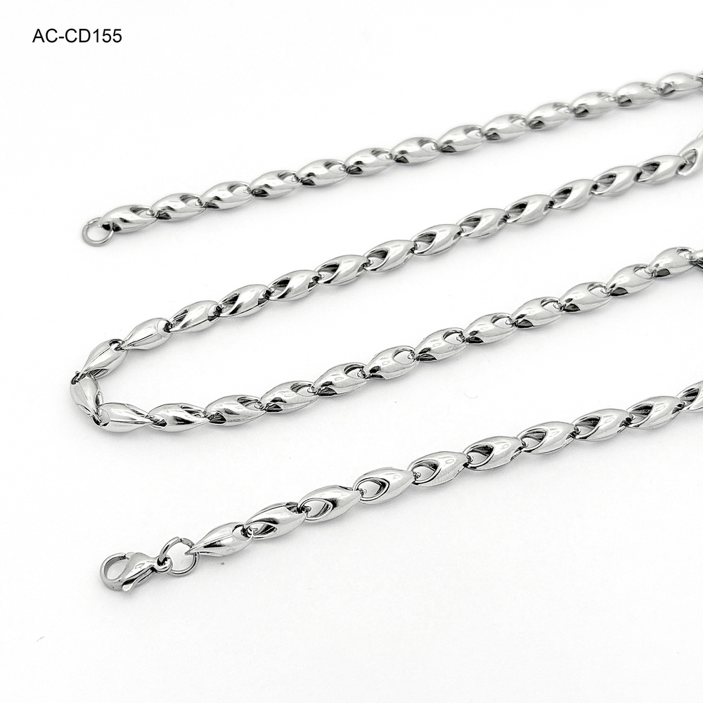 *CADENA EN ACERO GOLD / SILVER RUSTICA 60 CM
