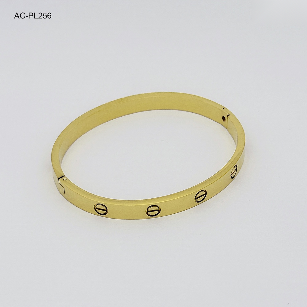  Brazalete en Acero Gold Dupe Cartier