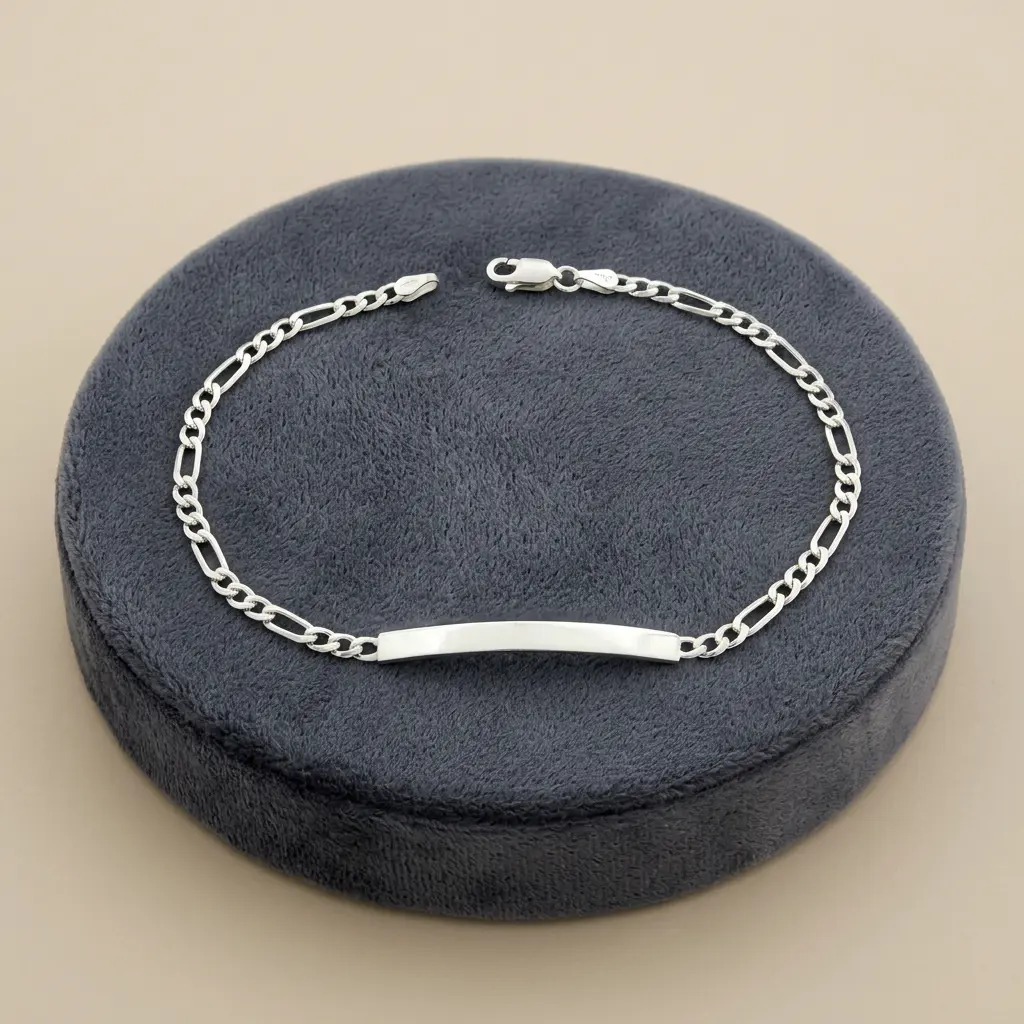 Pulsera esclava en Plata ley 925 tejido cartier / 21 cm