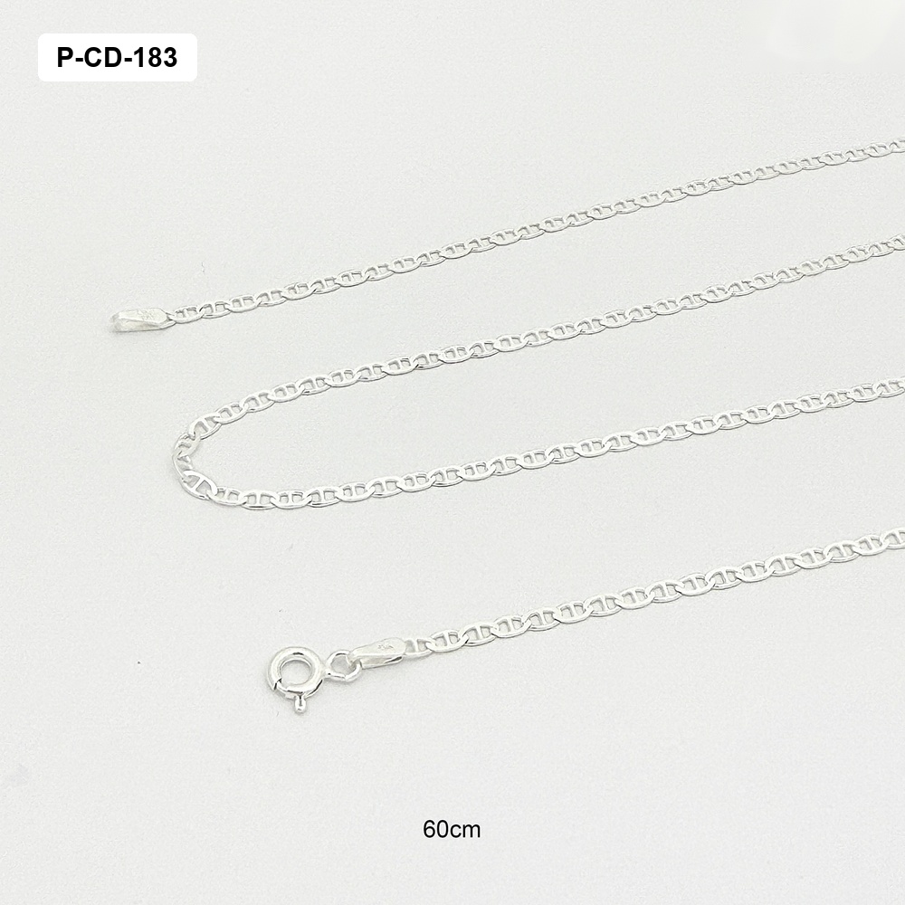 *CADENA EN PLATA LEY 925 TEJIDO MARINERO 60 CM