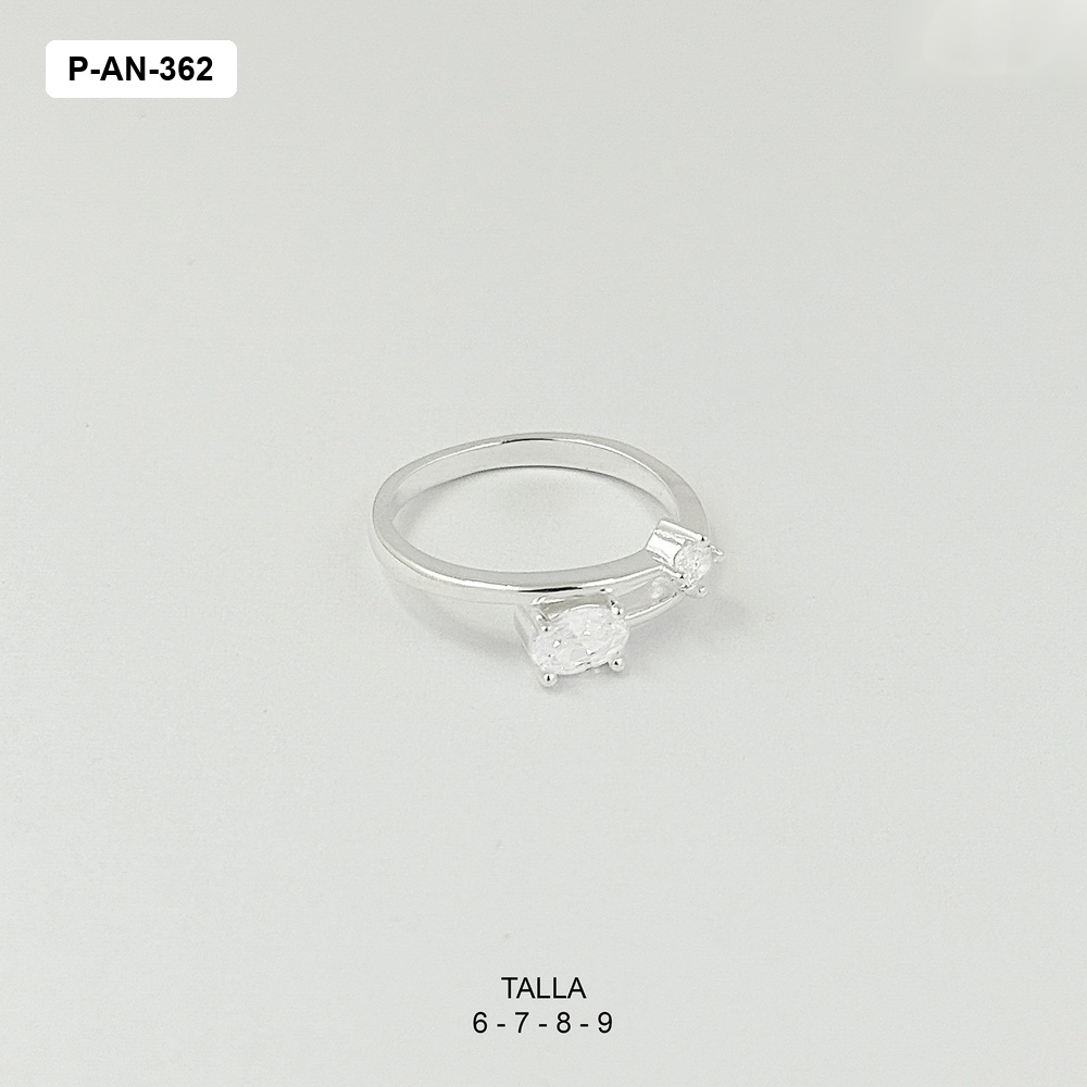 *ANILLO EN PLATA LEY 925 DOBLE CIRCÓN 