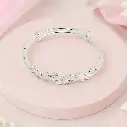 Brazalete para niñas en Plata ley 925 rigido tres mariposas
