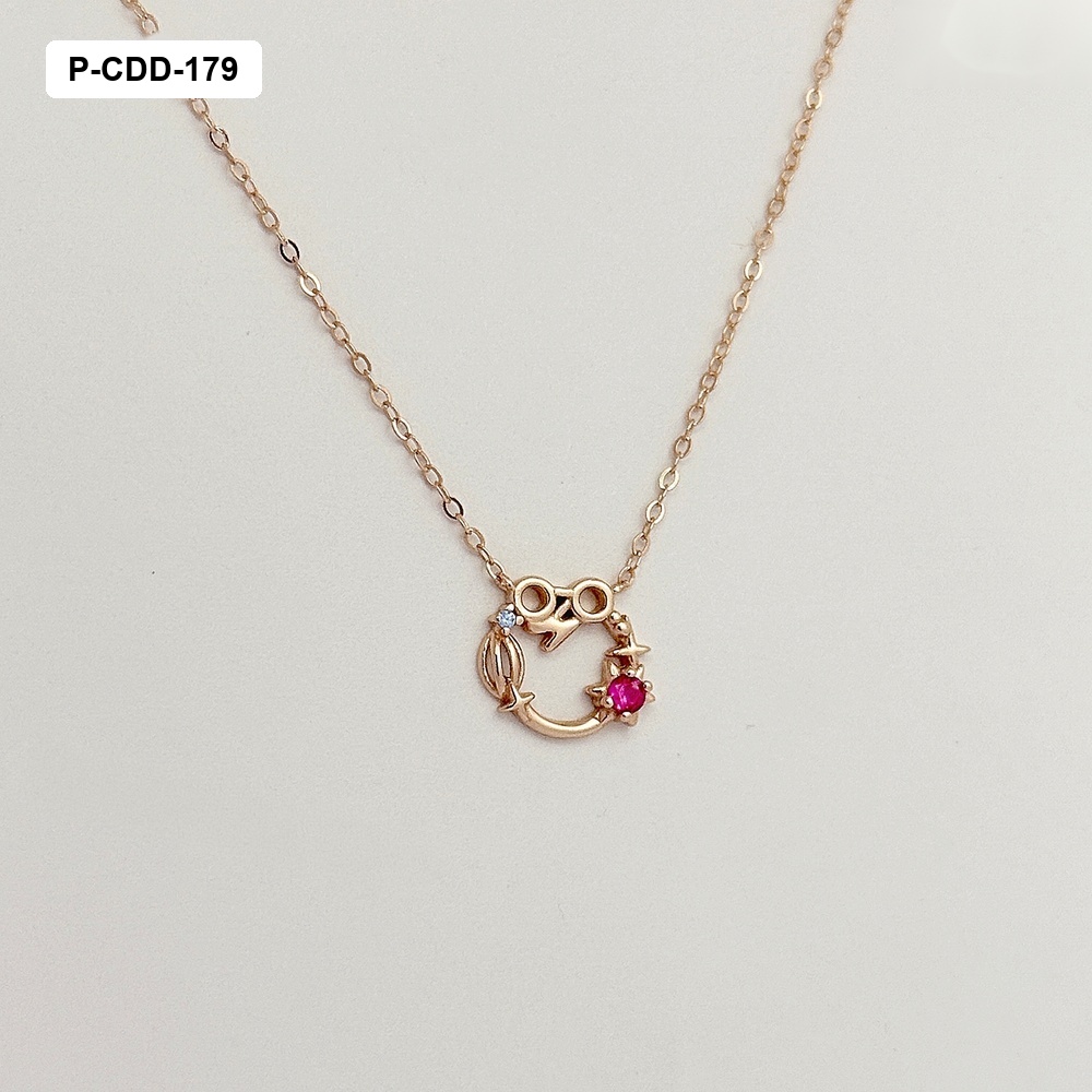 Collar plata 925 baño rodio tono rosa harry potter